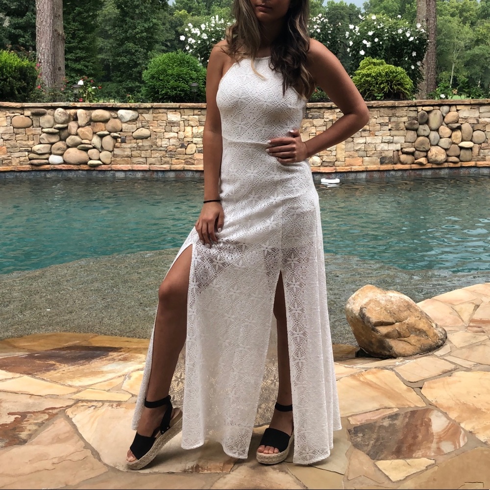 American Threads white lace dress